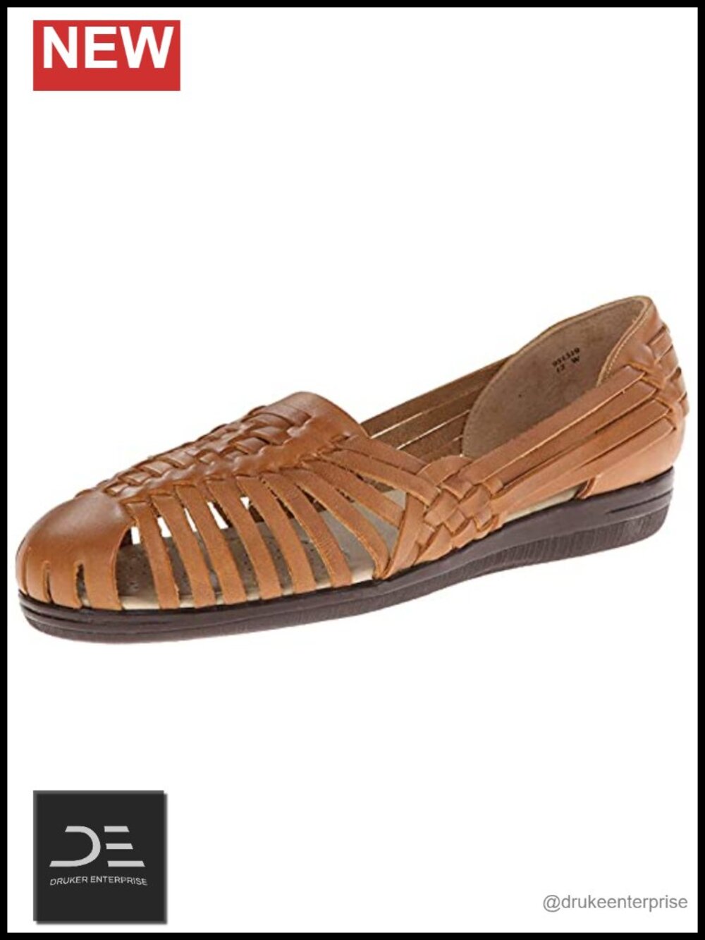Comfortiva Women's Trinidad Leather Sandals Cushioned Arch Support Flats
